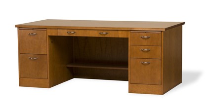 Old Dominion Desk - Double Pedestal Overhang