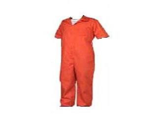 Twill Inmate Jumpsuit w/Zipper Closure