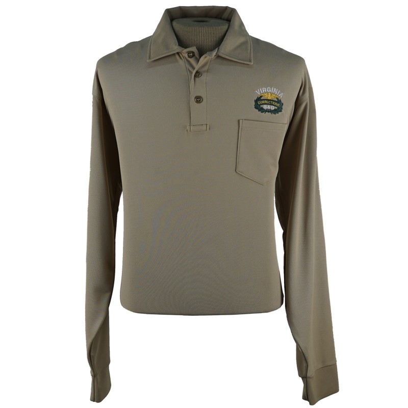 B&G Long Sleeve Khaki Polo Shirt