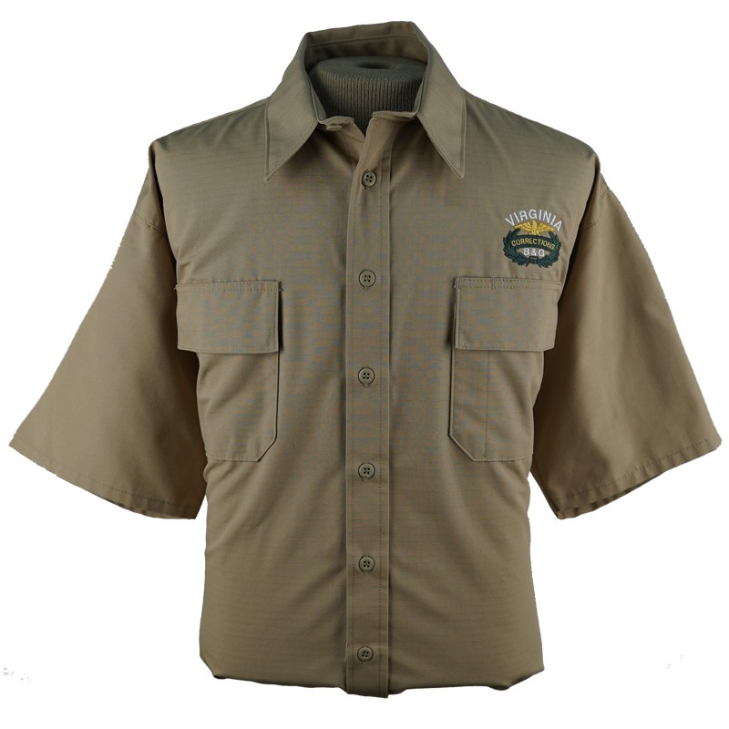 B&G Short Sleeve Khaki RipStop Shirt