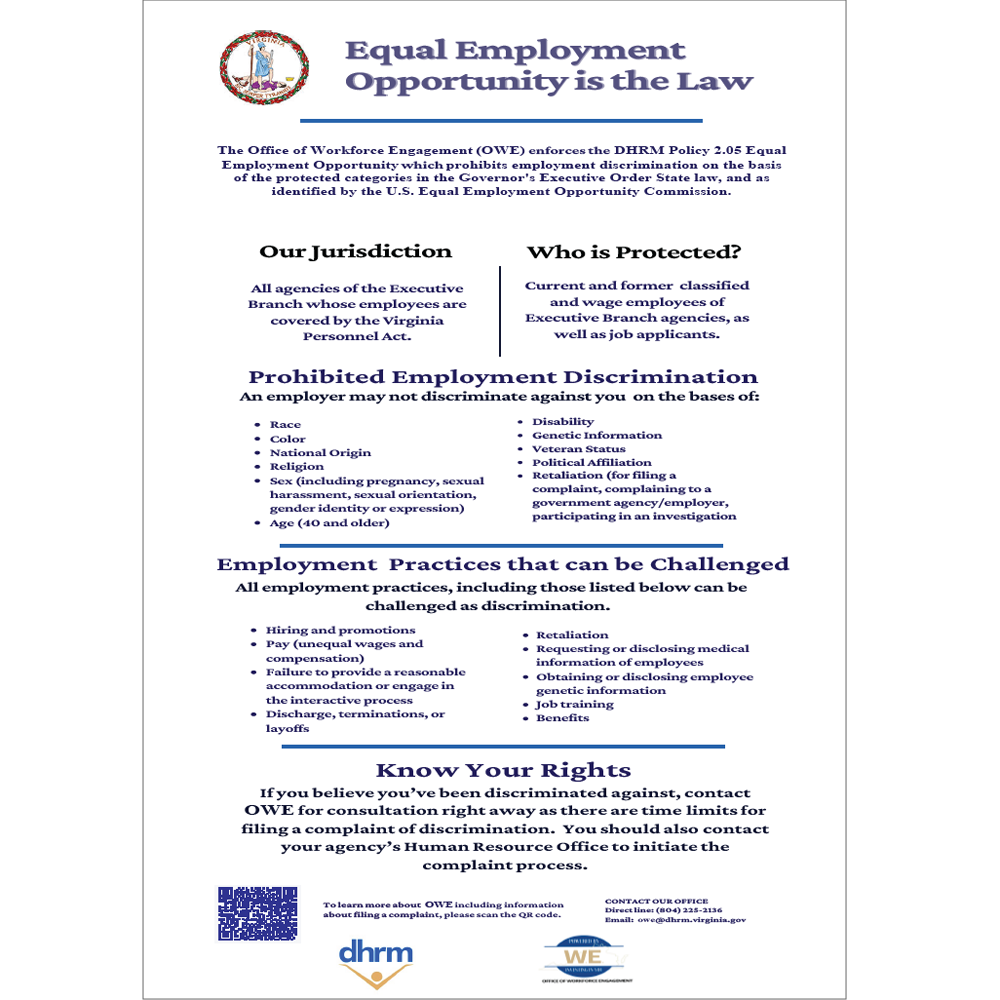 EEO Discrimination Poster