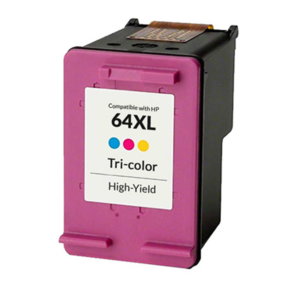 Renewable HP 64XL High Yield Tri-Color Ink Cartridge (N9J91AN)