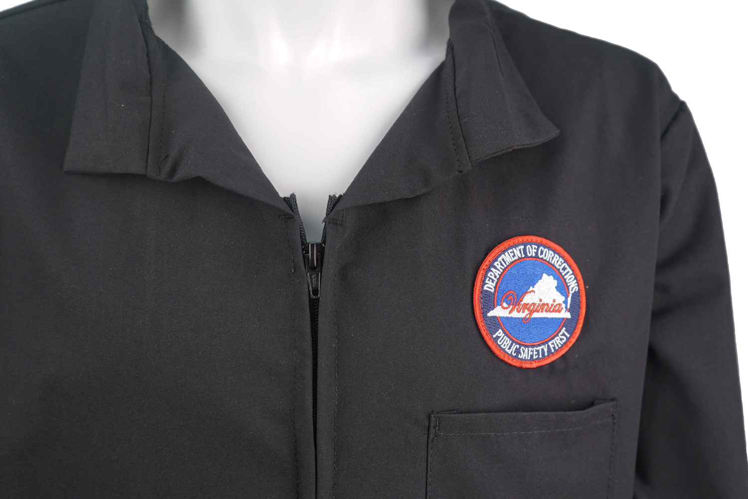 Food Service Zipper Shirt with Public Safety Logo