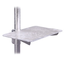 Galvanized Lantern Post With Tray