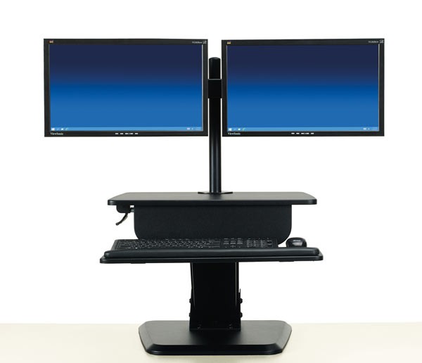 KIC Sit Stand Dual Monitor Workstation