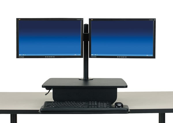 KIC Sit Stand Dual Monitor Workstation