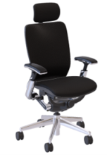 IC2 Task Chair, Upholstered Seat, Mesh Back